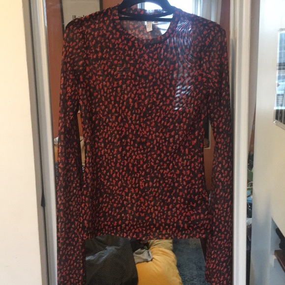 & Other Stories Tops - & Other Stories sheer long sleeved T